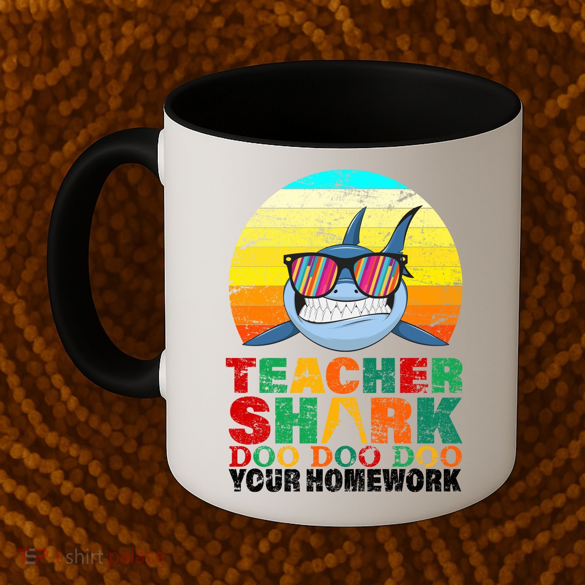 Teacher Shark Doo Doo Doo Your Homework Coffee Mug
