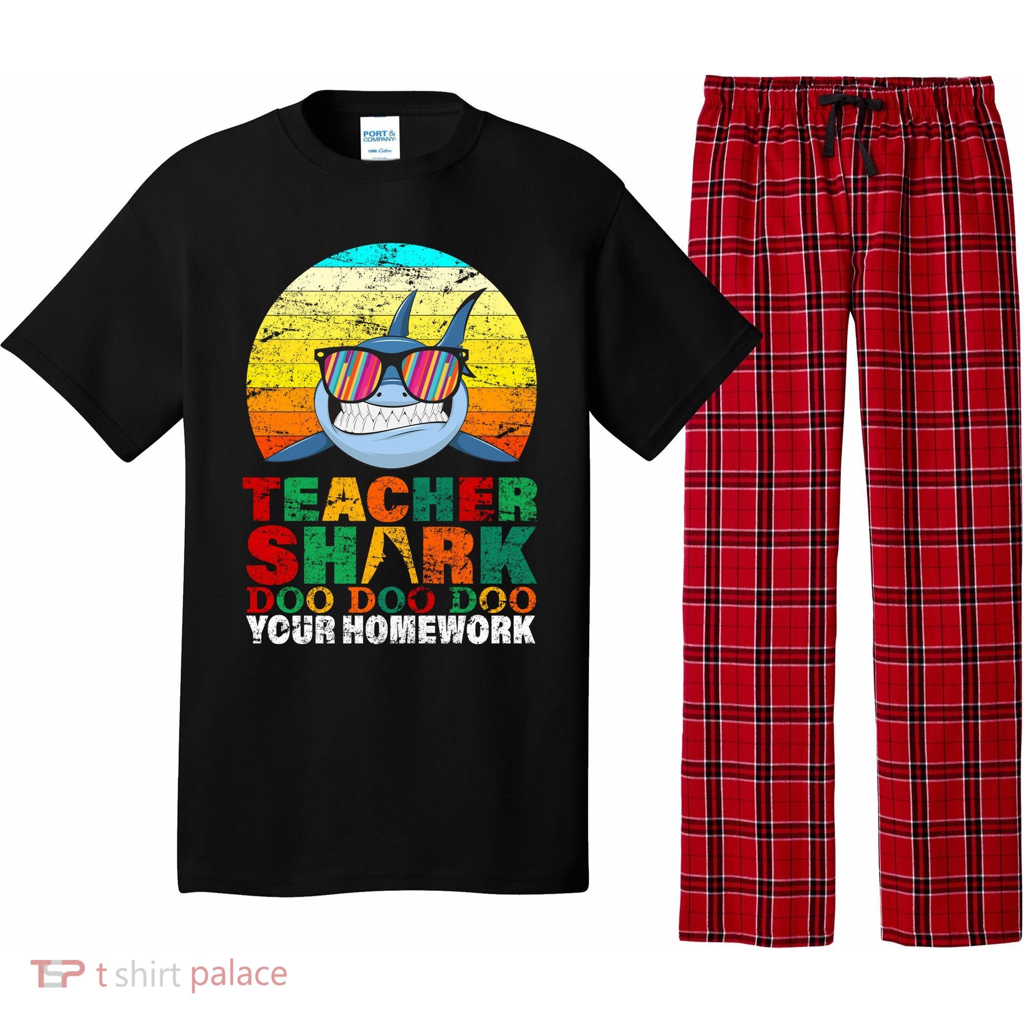 Teacher Shark Doo Doo Doo Your Homework Pajama Set