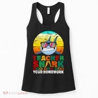 Teacher Shark Doo Doo Doo Your Homework Women's Tank Top thumb 0