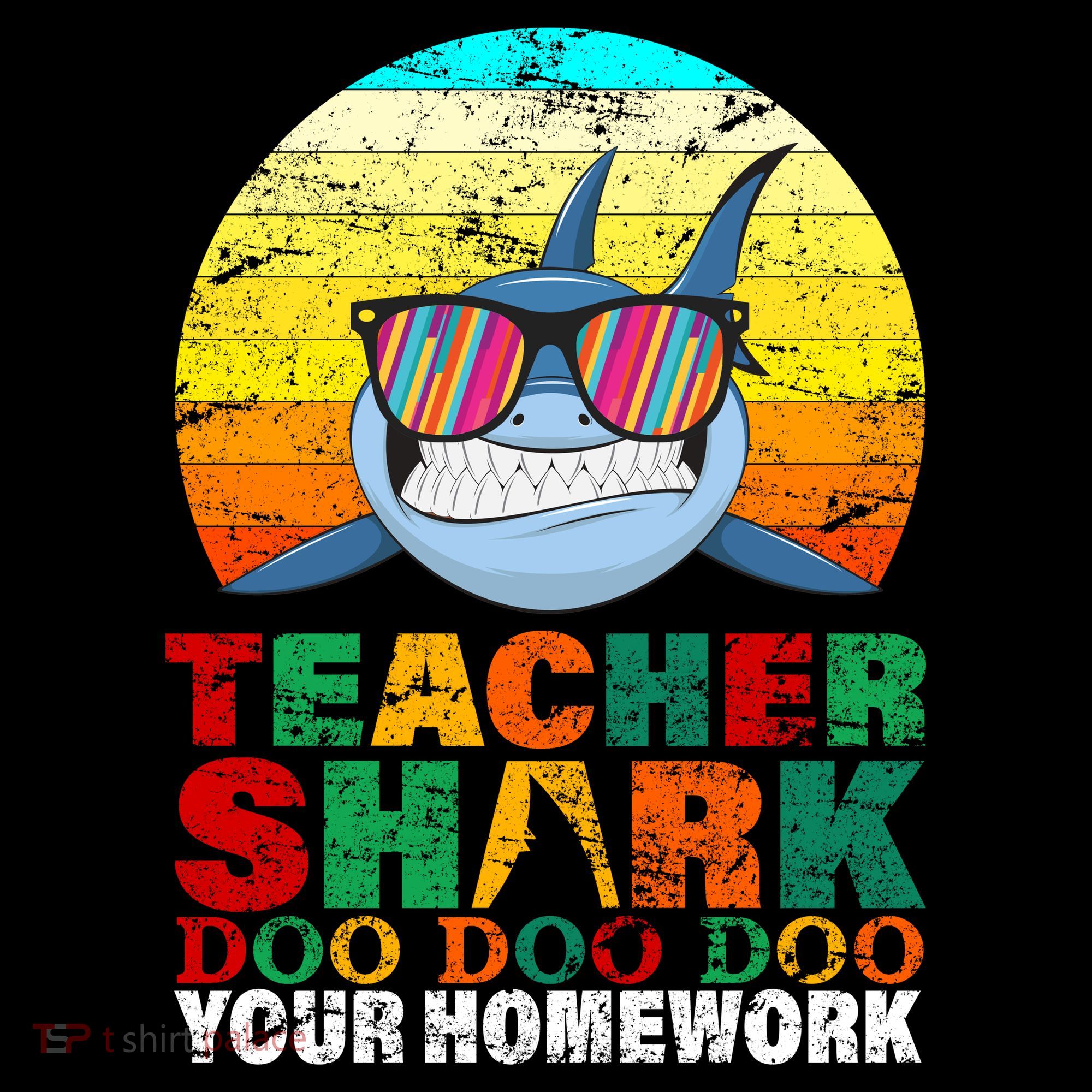 Teacher Shark Doo Doo Doo Your Homework Women's Tank Top