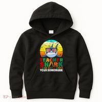Teacher Shark Doo Doo Doo Your Homework Kids Hoodie thumb 0
