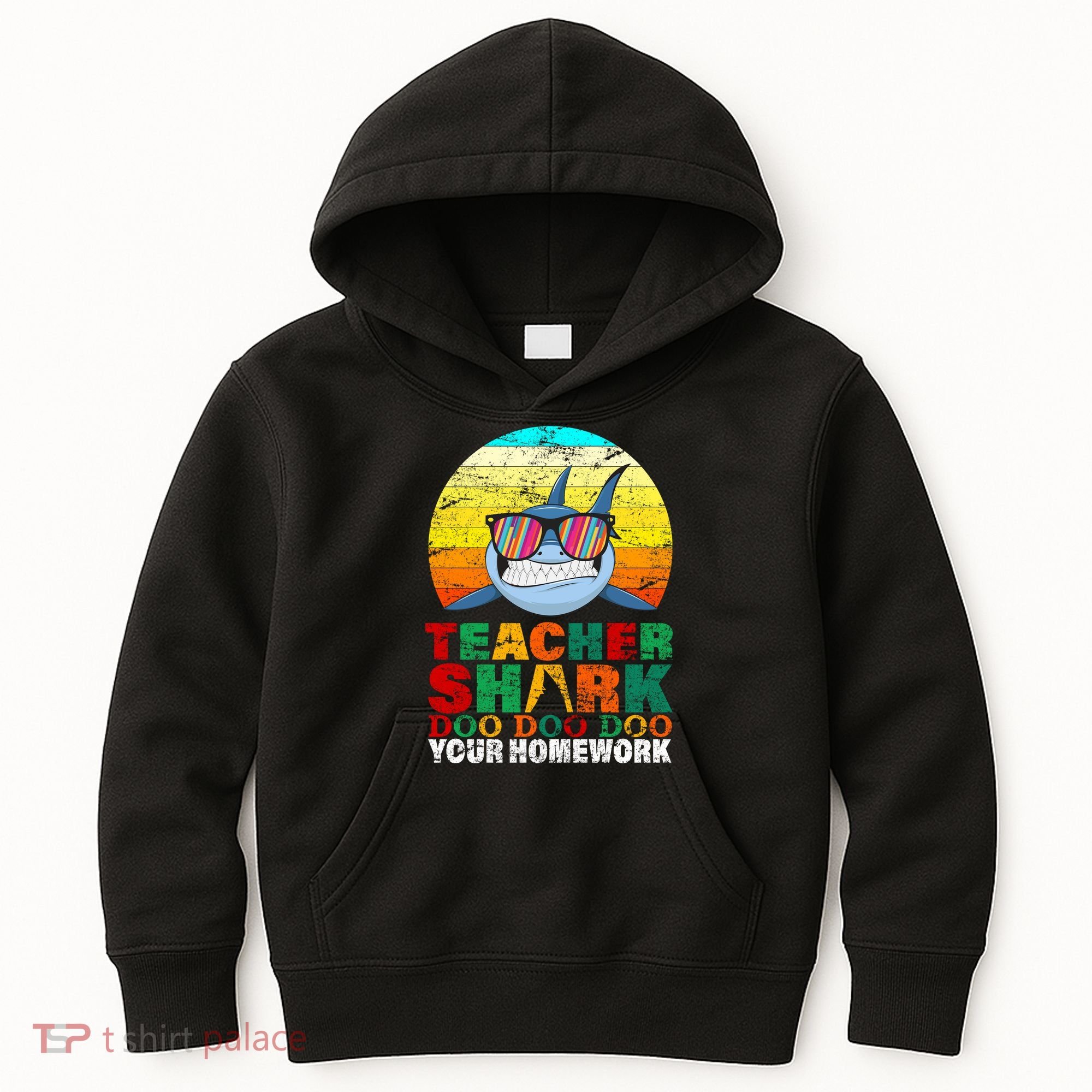 Teacher Shark Doo Doo Doo Your Homework Kids Hoodie