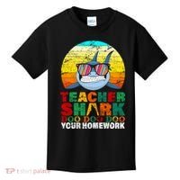 Teacher Shark Doo Doo Doo Your Homework Kids T-Shirt thumb 0