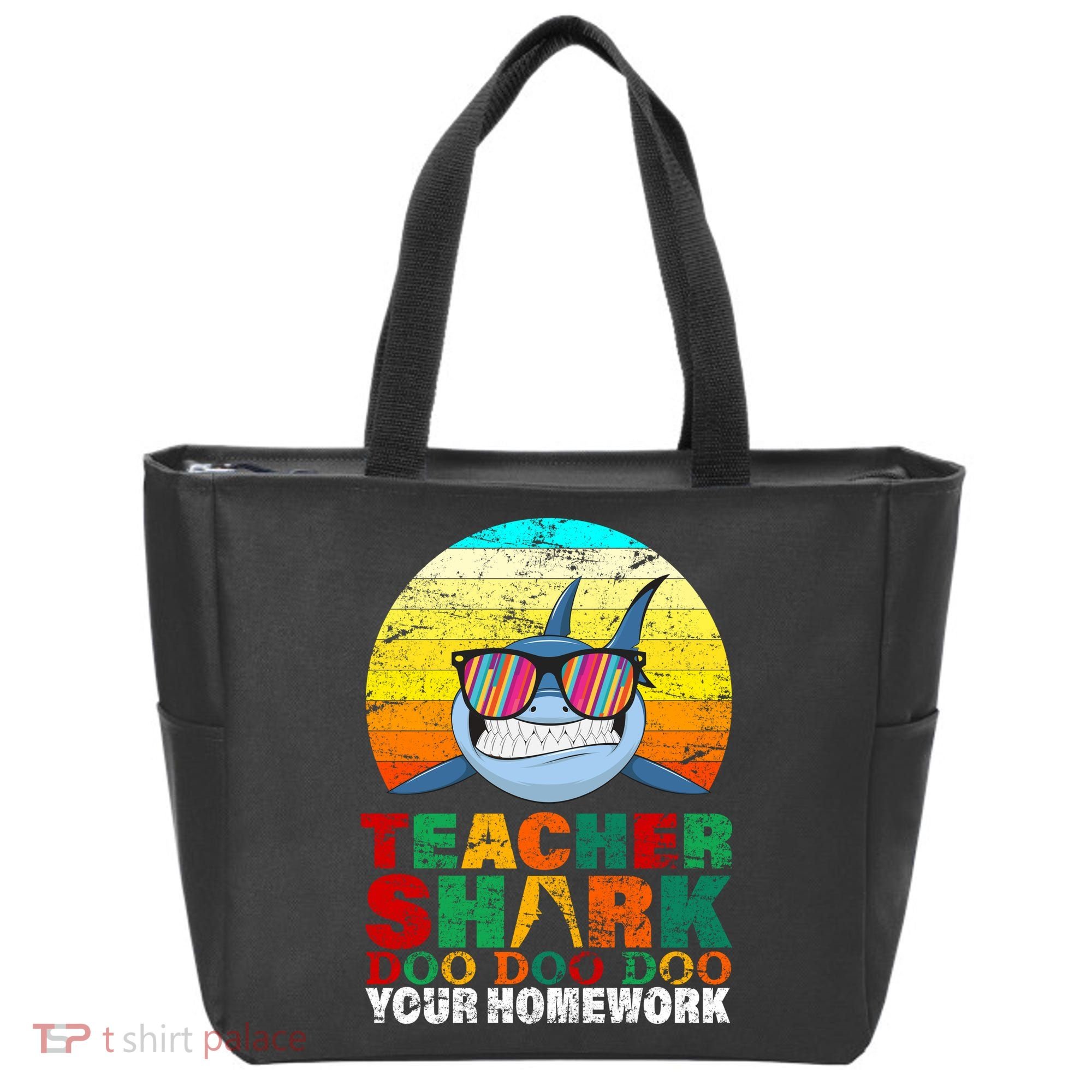 Teacher Shark Doo Doo Doo Your Homework Tote Bag