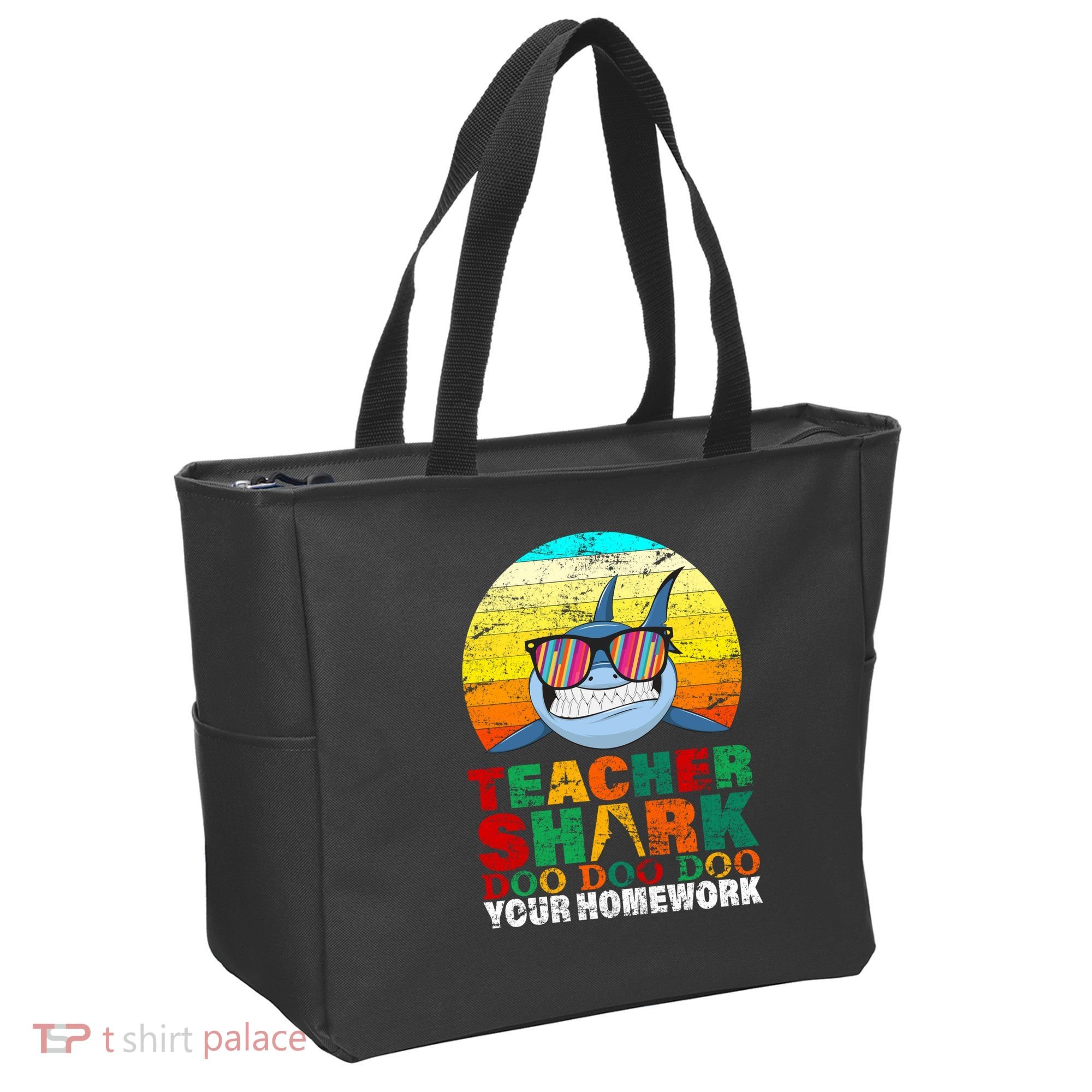 Teacher Shark Doo Doo Doo Your Homework Tote Bag
