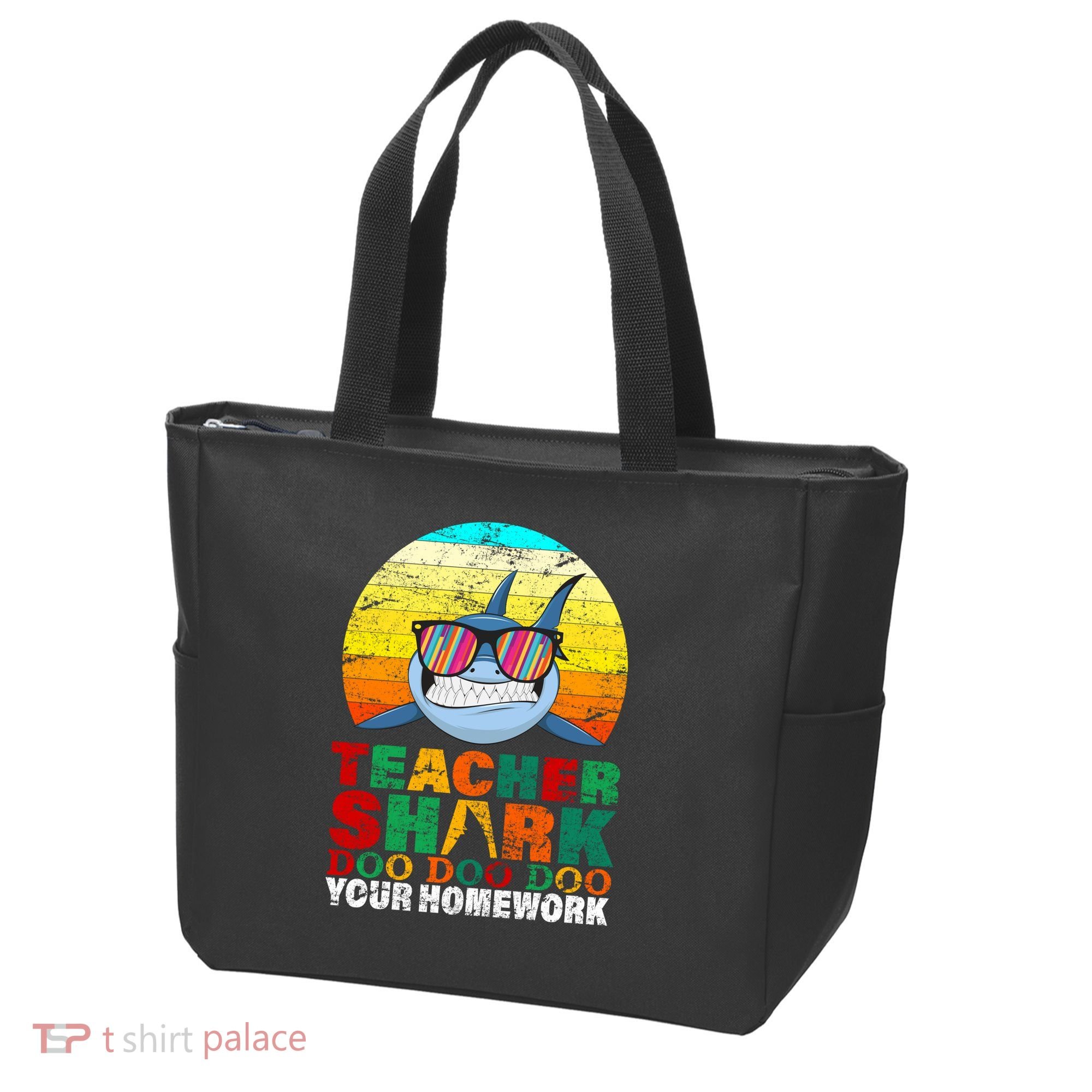 Teacher Shark Doo Doo Doo Your Homework Tote Bag