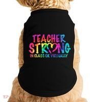 Teacher Strong In Class Or Virtually Doggie Tank thumb 0