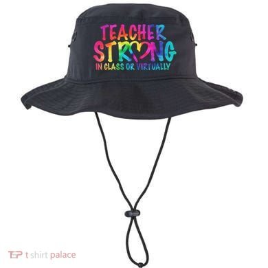 Teacher Strong In Class Or Virtually Bucket Hat