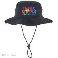 Teacher Strong In Class Or Virtually Bucket Hat thumb 0