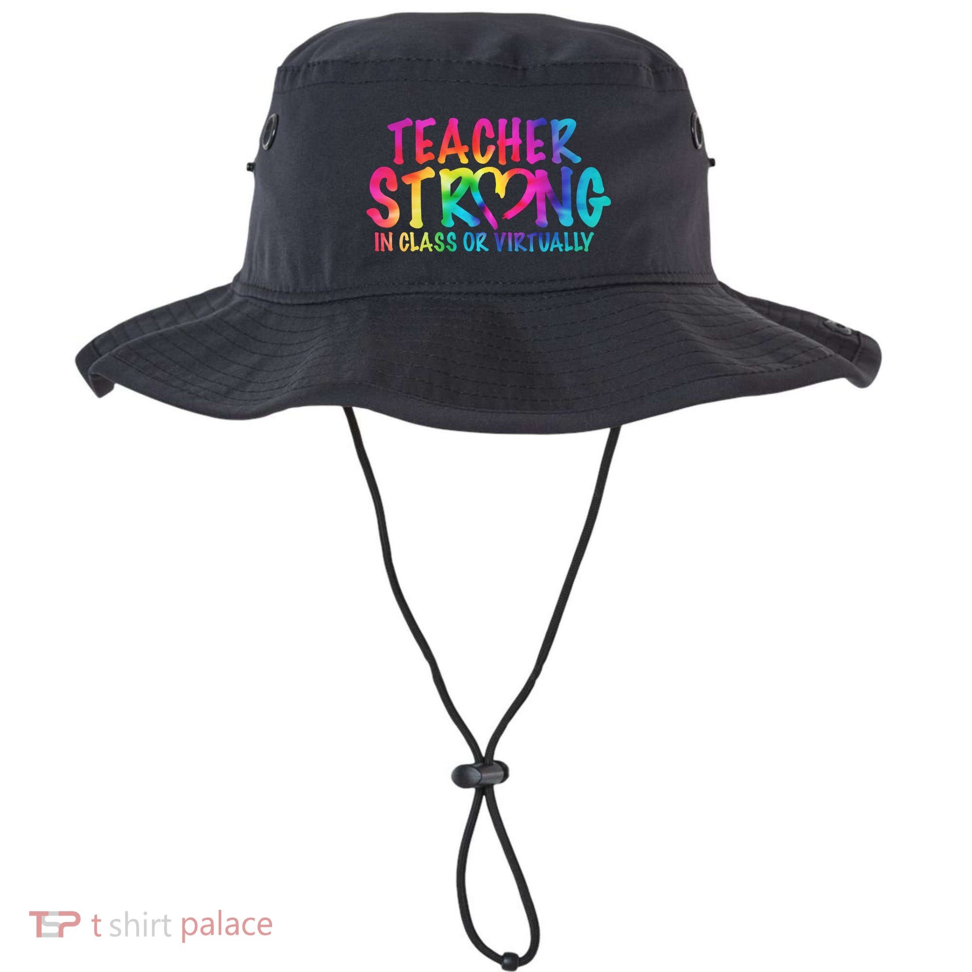 Teacher Strong In Class Or Virtually Bucket Hat