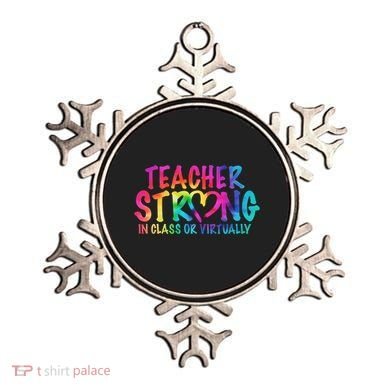 Teacher Strong In Class Or Virtually Ornament
