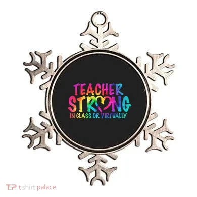 Teacher Strong In Class Or Virtually Ornament