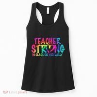 Teacher Strong In Class Or Virtually Women's Tank Top thumb 0