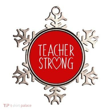 Teacher Strong Support Ornament