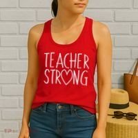 Teacher Strong Support Women's Tank Top thumb 2
