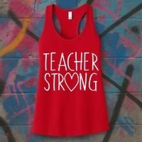 Teacher Strong Support Women's Tank Top thumb 3