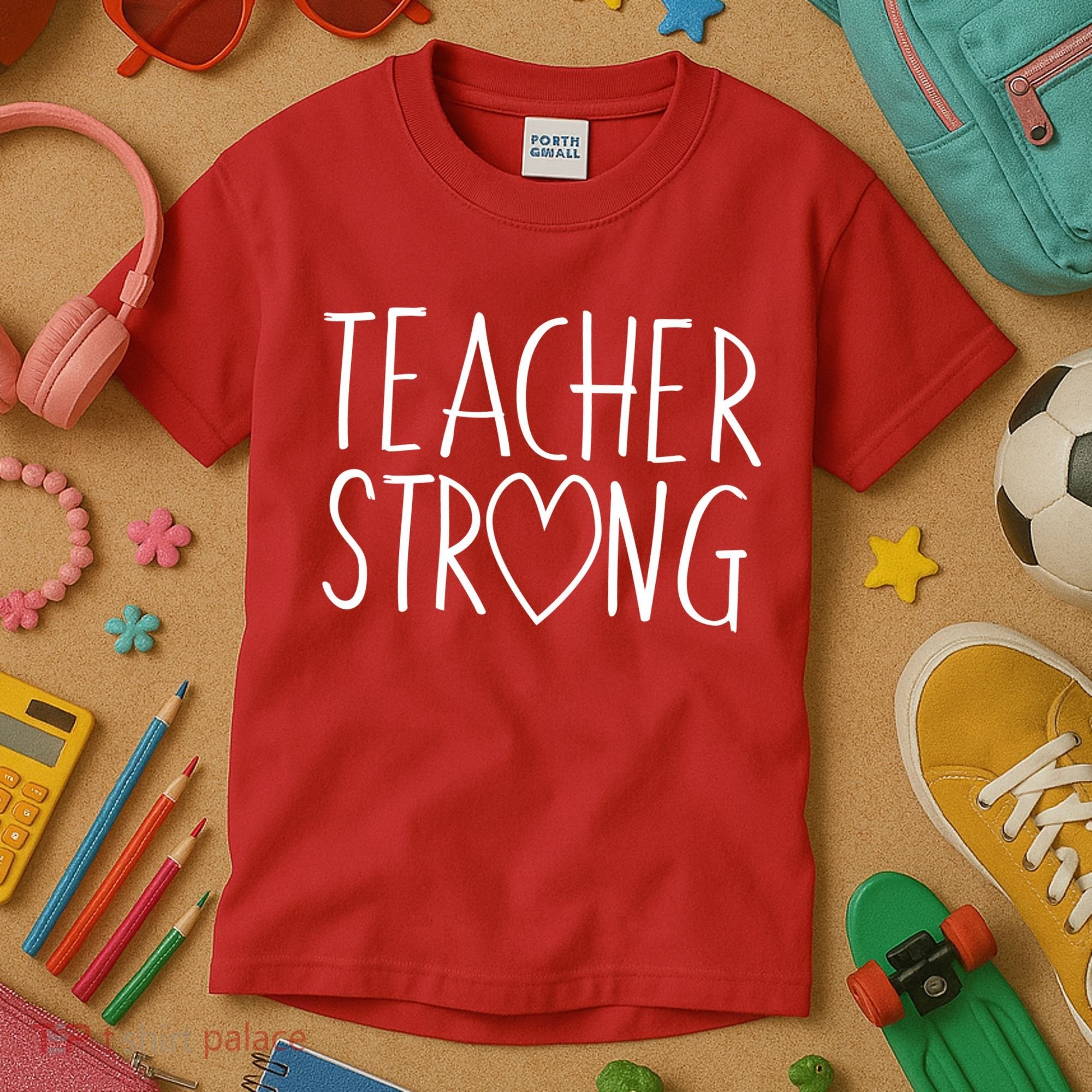 Teacher Strong Support Kids T-Shirt