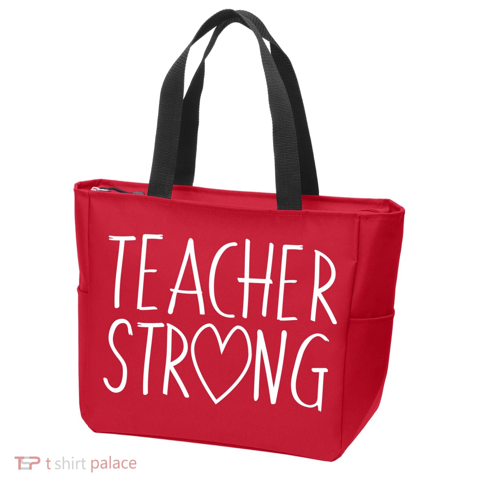 Teacher Strong Support Tote Bag