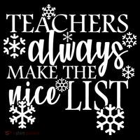 Teachers Always Make The Nice List Backpack thumb 2