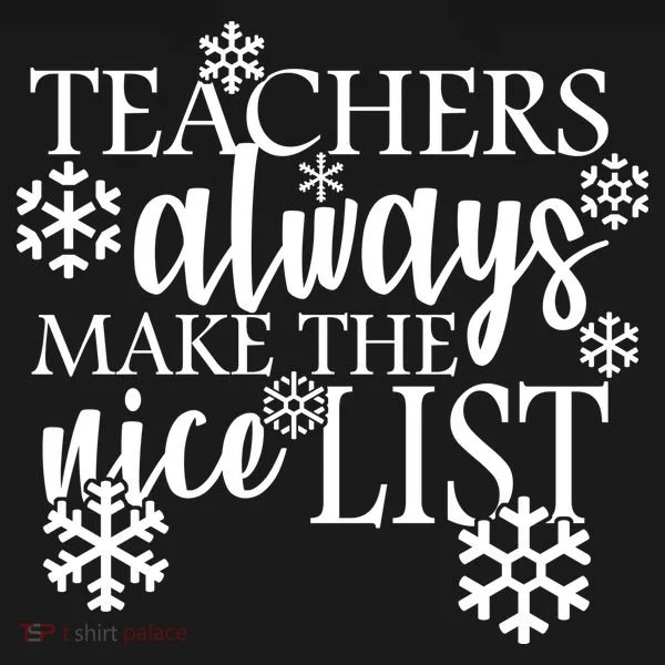Teachers Always Make The Nice List Bucket Hat