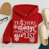 Teachers Always Make The Nice List Hoodie thumb 4