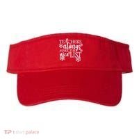 Teachers Always Make The Nice List Visor thumb 0