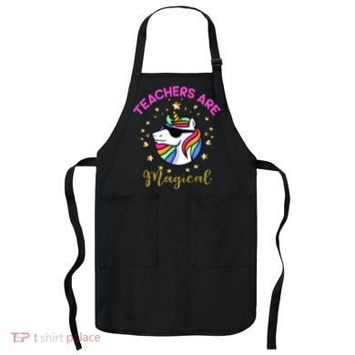 Teachers are Magical Funny Unicorn Apron