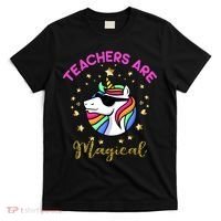 Teachers are Magical Funny Unicorn T-Shirt thumb 0