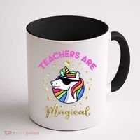 Teachers are Magical Funny Unicorn Coffee Mug thumb 1