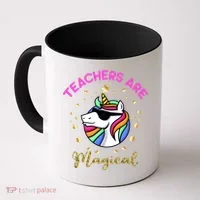 Teachers are Magical Funny Unicorn Coffee Mug thumb 0