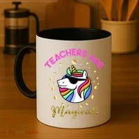 Teachers are Magical Funny Unicorn Coffee Mug thumb 4