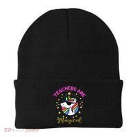 Teachers are Magical Funny Unicorn Beanie thumb 0