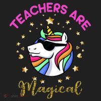 Teachers are Magical Funny Unicorn Tumbler thumb 3