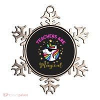 Teachers are Magical Funny Unicorn Ornament thumb 0