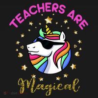 Teachers are Magical Funny Unicorn Baby Bodysuit thumb 2