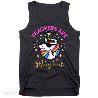 Teachers are Magical Funny Unicorn Tank Top