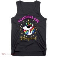Teachers are Magical Funny Unicorn Tank Top thumb 0