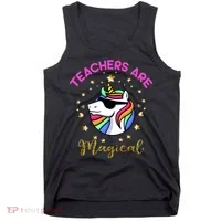 Teachers are Magical Funny Unicorn Tank Top thumb 0
