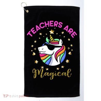 Teachers are Magical Funny Unicorn Golf Towel