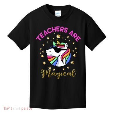 Teachers are Magical Funny Unicorn Kids T-Shirt