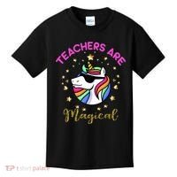 Teachers are Magical Funny Unicorn Kids T-Shirt thumb 0