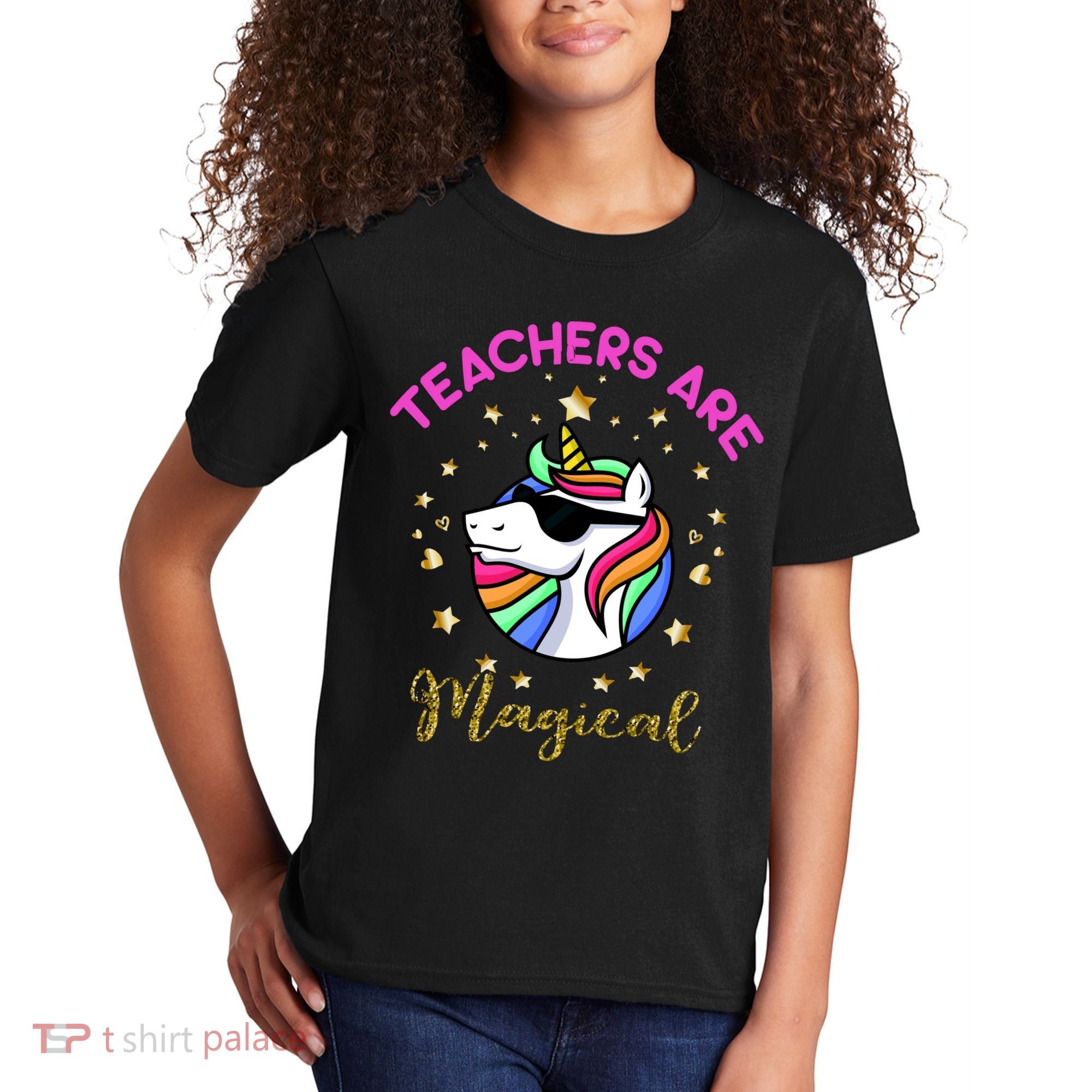 Teachers are Magical Funny Unicorn Kids T-Shirt