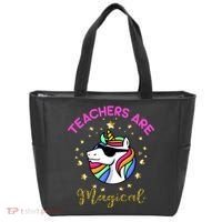 Teachers are Magical Funny Unicorn Tote Bag thumb 0