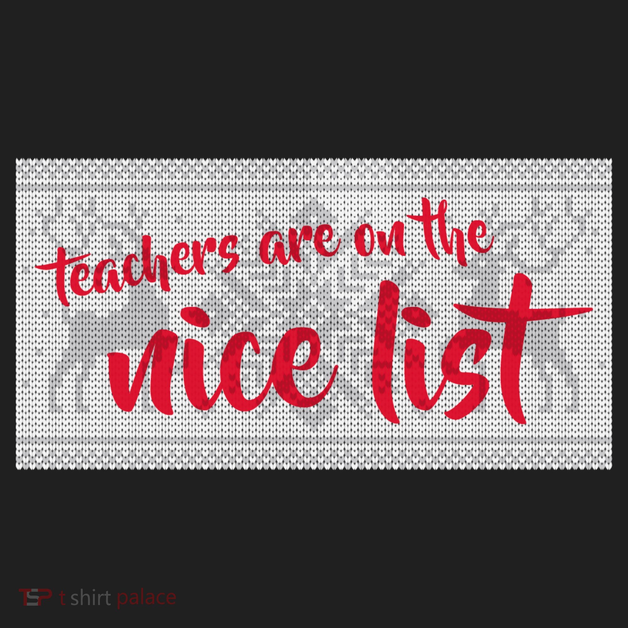 Teachers Are On The Nice List Christmas Beanie