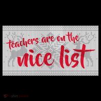Teachers Are On The Nice List Christmas Women's Hoodie thumb 2