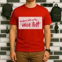 Teachers Are On The Nice List Christmas T-Shirt thumb 6