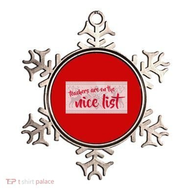 Teachers Are On The Nice List Christmas Ornament