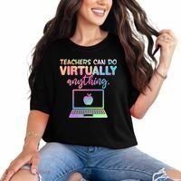 Teachers Can Do Virtually Anything Comfort Colors T-Shirt thumb 0