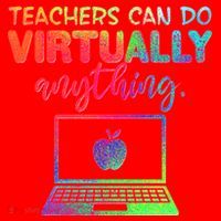 Teachers Can Do Virtually Anything Santa Hat thumb 1