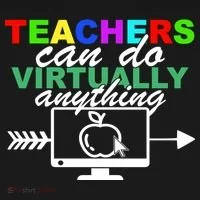 Teachers Can Do Virtually Anything Funny School Doggie Tank thumb 4